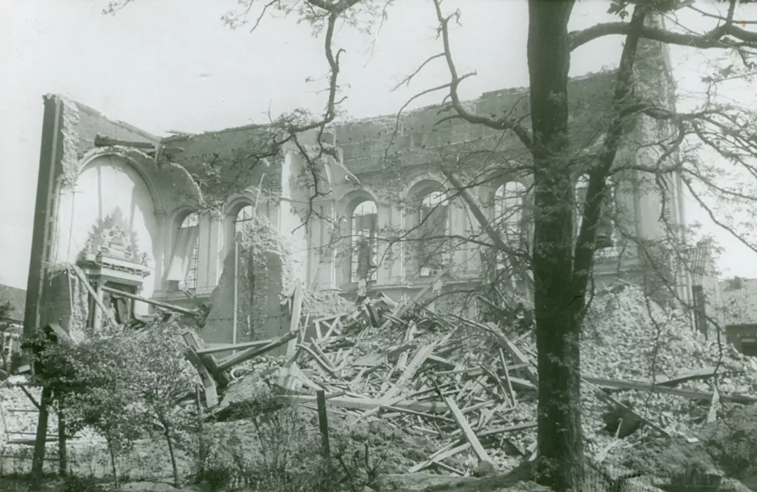 De ravage van de Tweede Wereldoorlog (provincie Limburg, foto Michel Melotte)